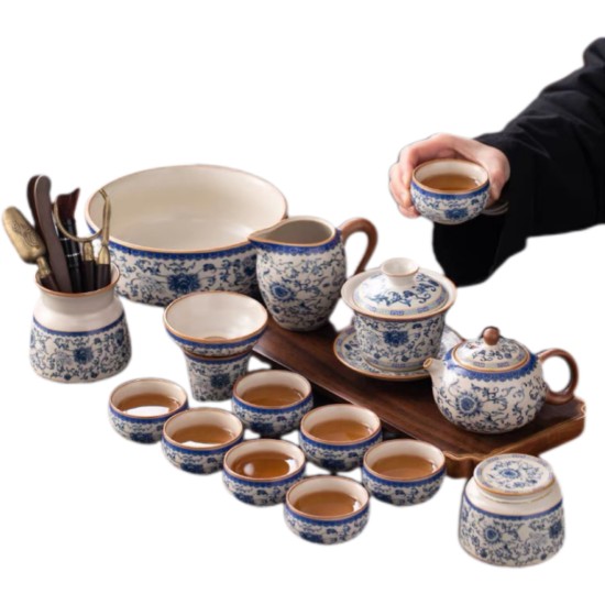 Blue And White Kungfu Tea Sets Blue And White Kungfu Tea Sets