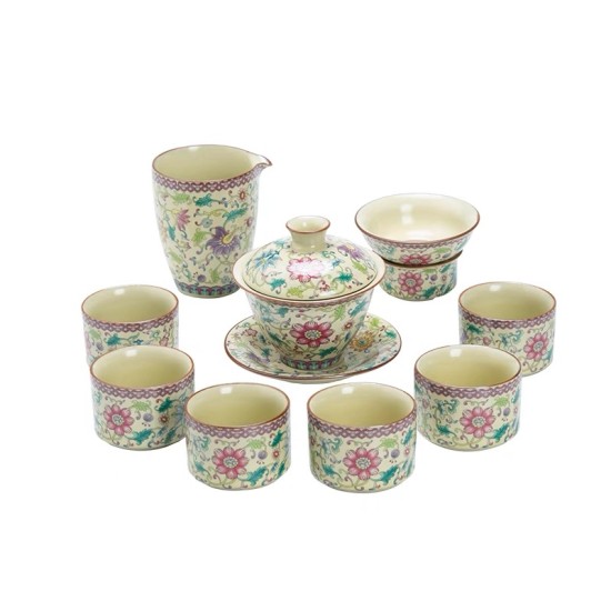 Enamel Kungfu Tea Sets Enamel Kungfu Tea Sets