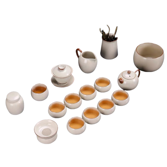White Ru Kiln Kungfu Tea Sets White Ru Kiln Kungfu Tea Sets