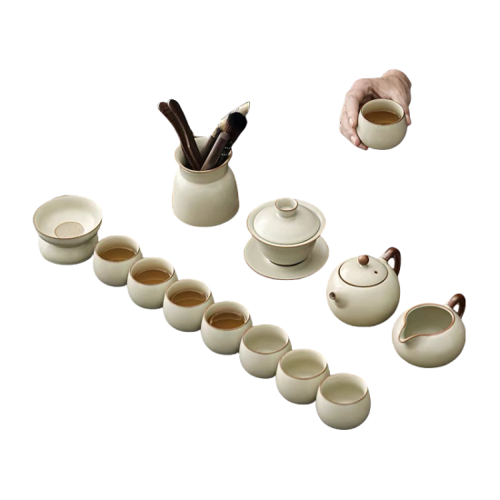 White Ru Kiln Kungfu Tea Sets White Ru Kiln Kungfu Tea Sets