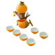 Orange Semi-Automatic Kungfu Tea Sets Orange Semi-Automatic Kungfu Tea Sets
