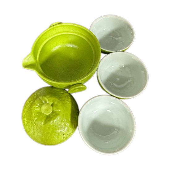 Green Orange Kungfu Tea Sets Green Orange Kungfu Tea Sets