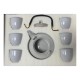 Light Celadon With Line Pattern Pot With Handle Kungfu Tea Sets Light Celadon With Line Pattern Pot With Handle Kungfu Tea Sets