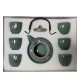 Ice Crackle Dark Green Porcelain Handle Pot Kungfu Tea Sets Ice Crackle Dark Green Porcelain Handle Pot Kungfu Tea Sets