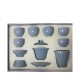 Simple Line Pattern Light Celadon Kungfu Tea Sets Simple Line Pattern Light Celadon Kungfu Tea Sets